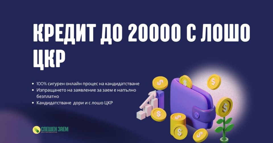 Кредит до 20000 с лошо ЦКР